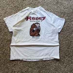 Vintage The Abbey Restaurant Atlanta Georgia T Shirt XL Graphic White